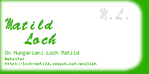 matild loch business card
